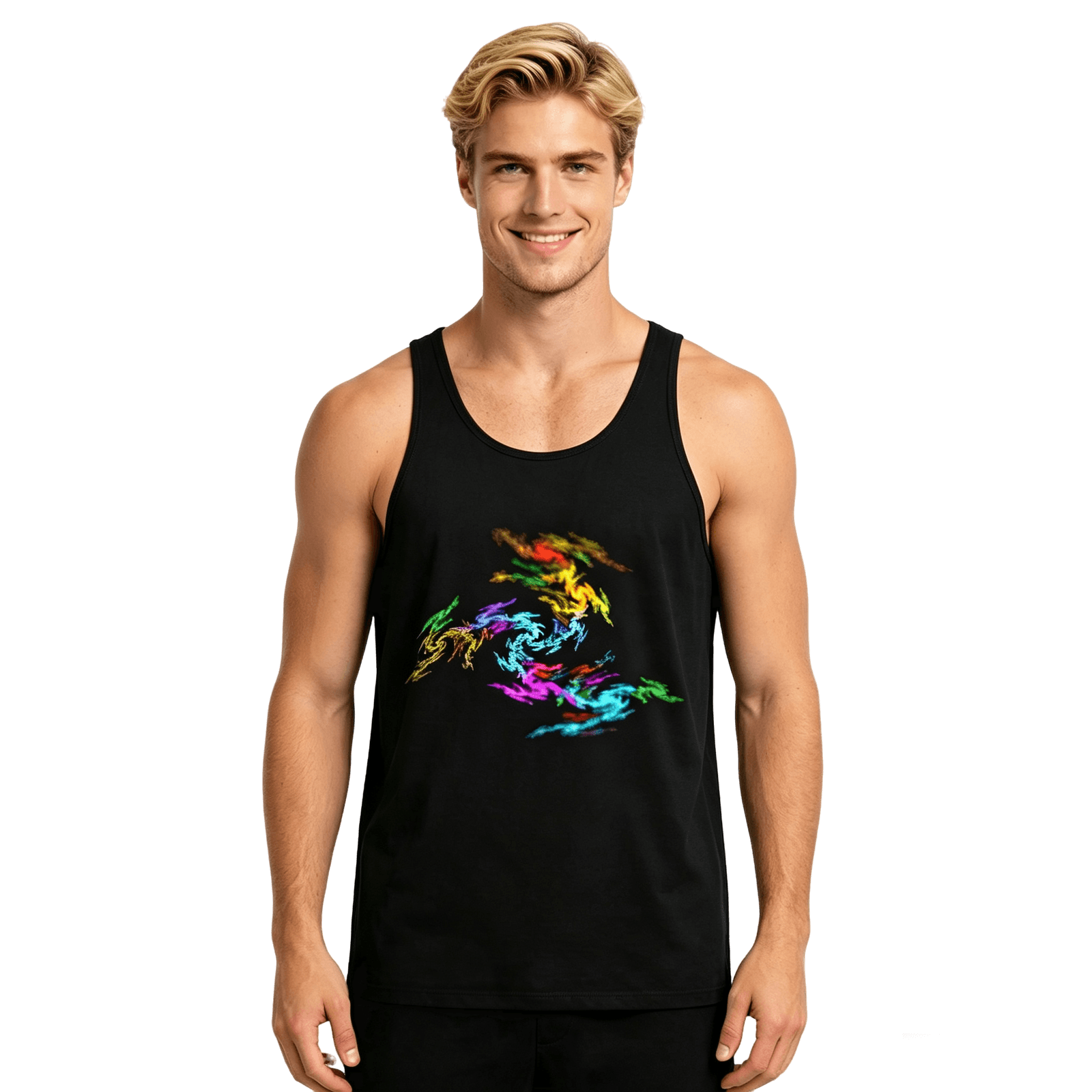 Unisex Tank Top Dragon Colorful
