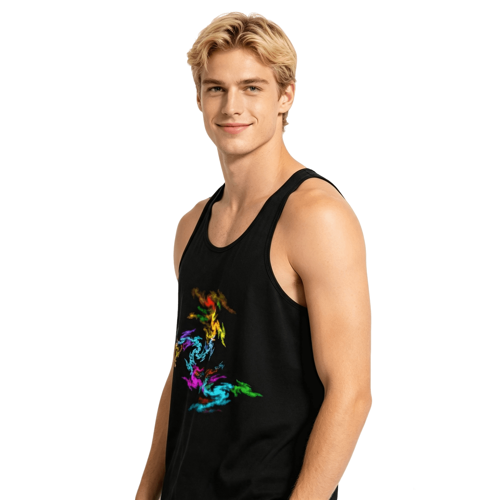 Unisex Tank Top Dragon Colorful