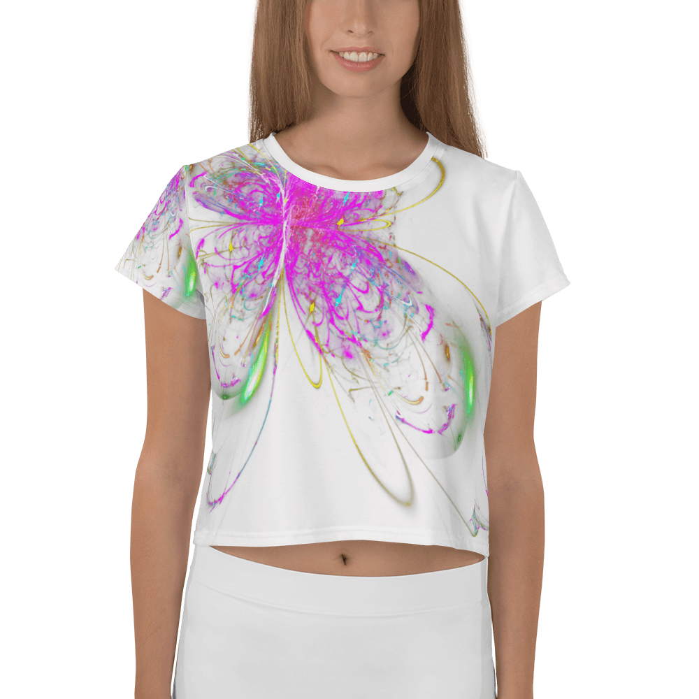 Crop Tee Chrysanthemum Purple
