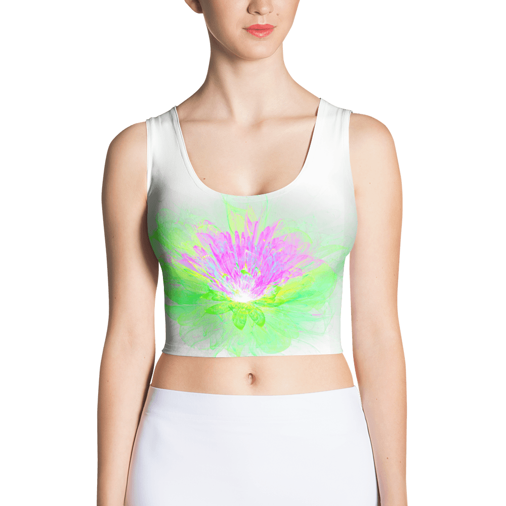 Crop Top Lotus Purple Green