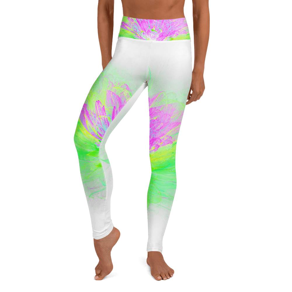 Yoga Leggings Lotus Purple Green
